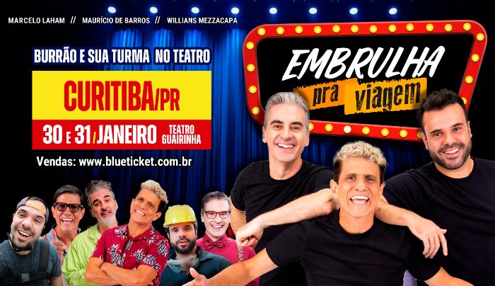 "EMBRULHA PRA VIAGEM" ao Vivo em Curitiba/PR - Curitiba, PR