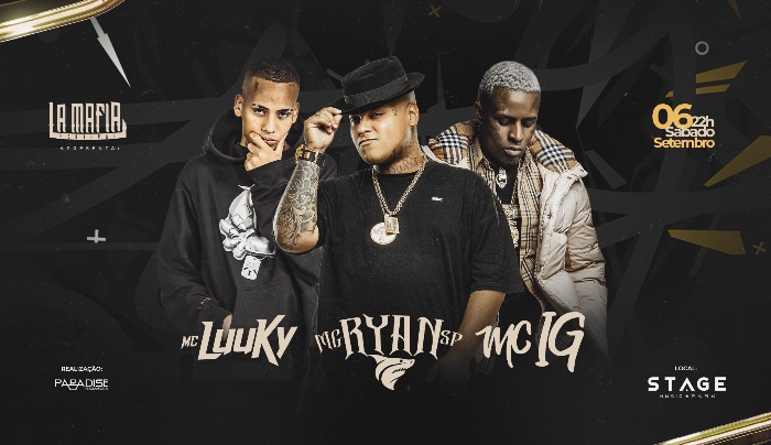 La Mafia Festival Apresenta: Mc IG, Mc Ryan Sp, Mc Luuky em ...