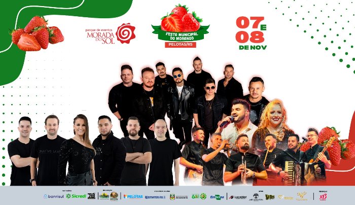 8ª Festa Municipal do Morango de em Pelotas - Artista 1 + Artista 2