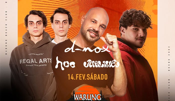 Warung Beach Club I Carnaval 2026 I D-nox, Malive, Hoo em Itajaí