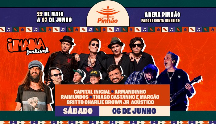 Capital Inicial + Armandinho + Raimundos + Charlie Brown Jr | Festa do Pinhão 2026 em Lages
