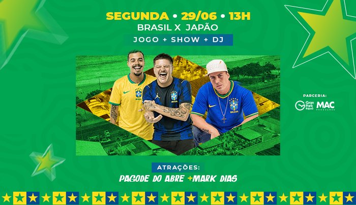 COPA é na ARENA GRAN PARK - ITAPUÃ - 29.06 | Fase Eliminatória - Vila Velha, ES