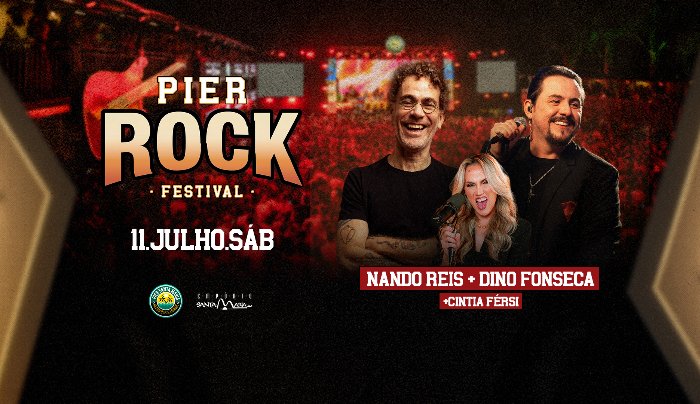 Pier Rock Festival - Nando Reis + Dino Fonseca + Cintia Férsi em Toledo