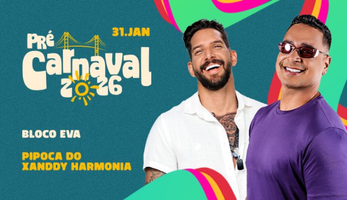Pré Carnaval - Bloco Eva + Pipoca do Xanddy Harmonia em Florianópolis