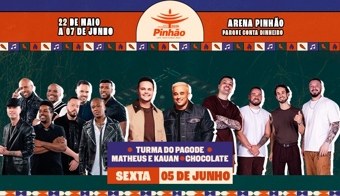 Turma do Pagode + Matheus e Kauan + Chocolate | Festa do Pinhão 2026 em Lages