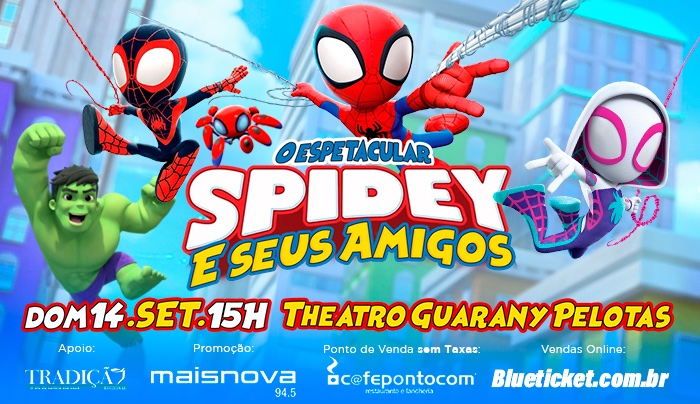 O Espetacular Spidey e seus Amigos em Pelotas