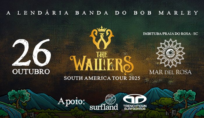 The Wailers - A Lendária Banda do Bob Marley em Praia do Rosa em Imbituba