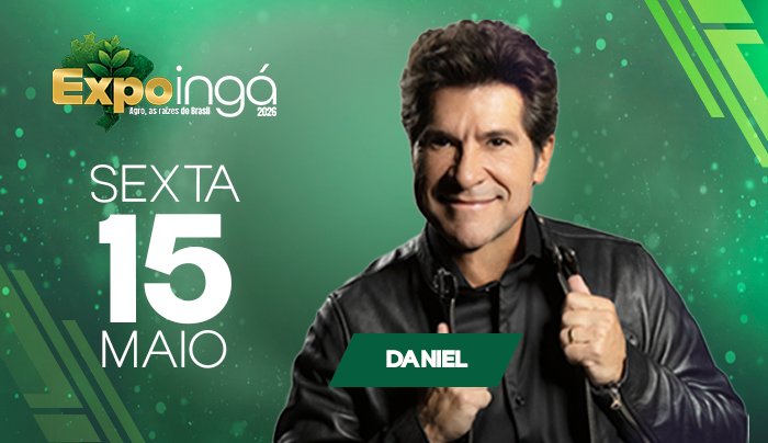 Image for the event: 15/05 • DANIEL | EXPOINGÁ 2026