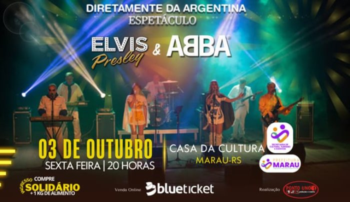 Espetáculo Abba & Elvis em Marau
