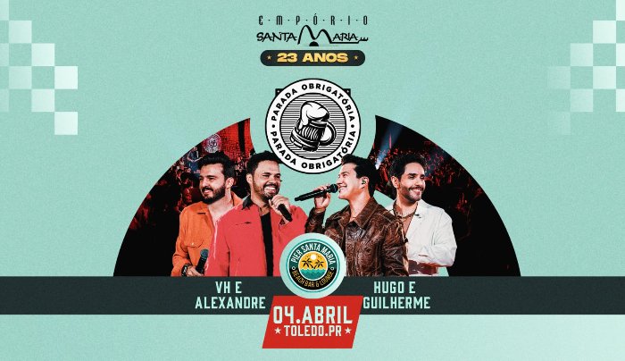 Hugo e Guilherme + Vh e Alexandre - Parada Obrigatória em Toledo