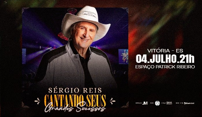 SÉRGIO REIS CANTANDO SEUS GRANDES SUCESSOS - Vitória, ES