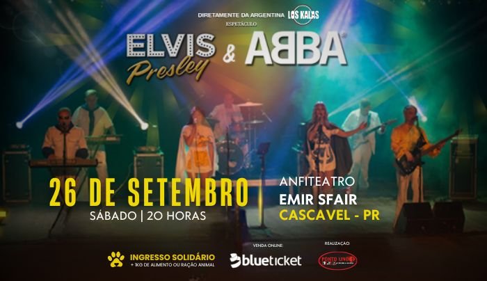Espetáculo Abba & Elvis em Cascavel