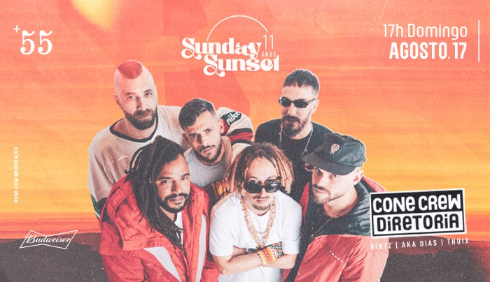 Cone Crew Diretoria: Sunday Sunset 11 Anos em Curitiba