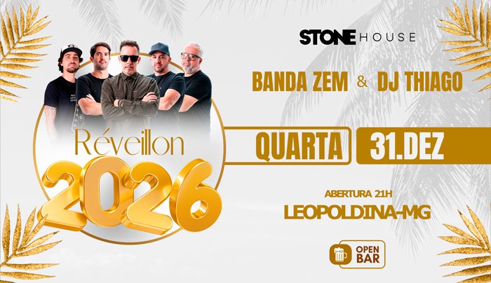 Réveillon Stone 2026 em Leopoldina
