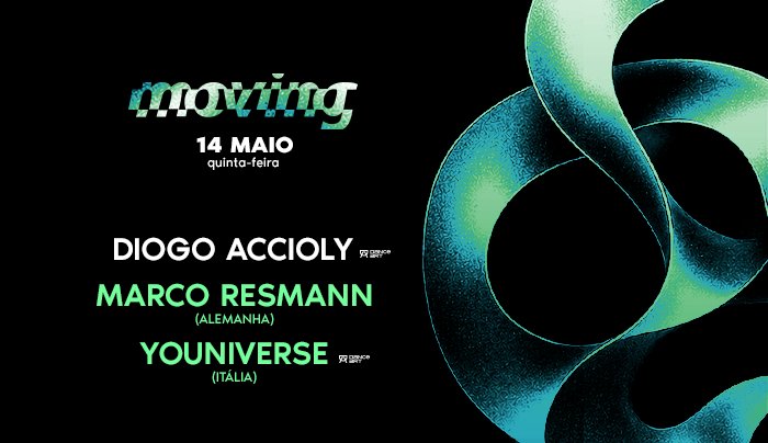 Capa do evento: MOVING D-EDGE SP pres.:  DIOGO ACCIOLY . MARCO RESMANN (GER). YOUNIVERSE (IT)
