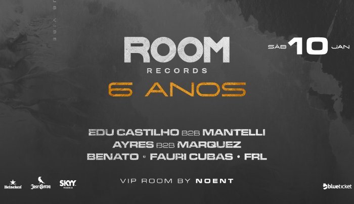 Capa do evento: ROOM 6 ANOS · OPENING 2026 [CLUB VIBE]