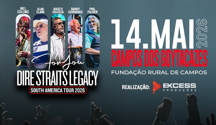 Atração Internacional: Dire Straits Legacy em Campos dos Goytacazes/RJ - Campos dos Goytacazes, RJ