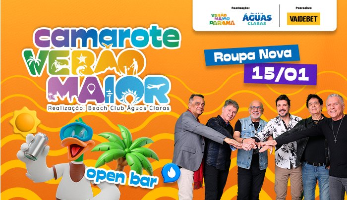 Roupa Nova - Camarote Verão Maior Paraná em Matinhos