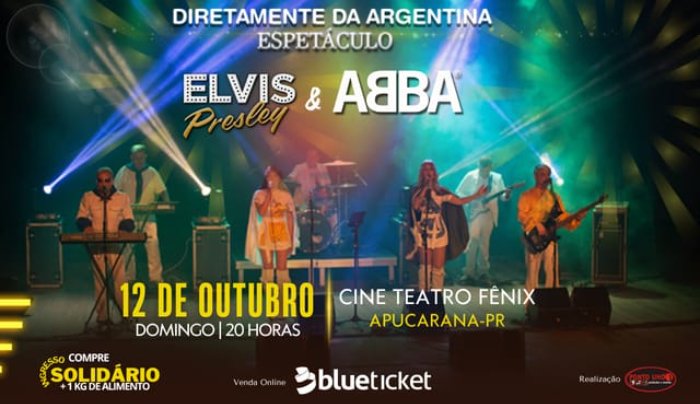 Espetáculo Abba & Elvis em Apucarana