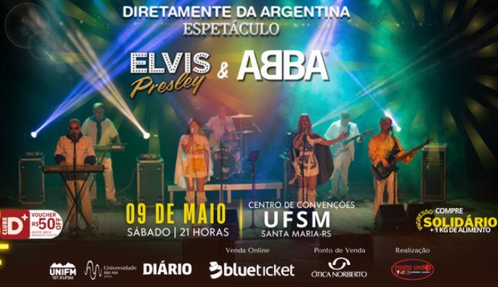 Espetáculo Abba & Elvis em Santa Maria