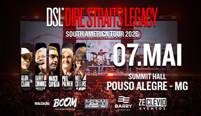 Atração Internacional: Dire Straits Legacy em Pouso Alegre