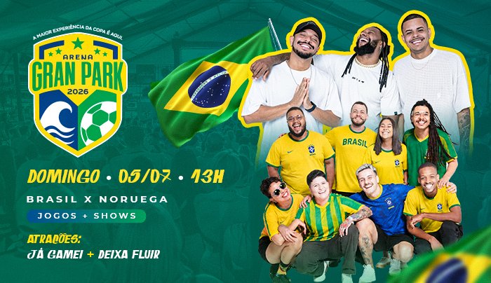 COPA é na ARENA GRAN PARK - ITAPUÃ - 05.07 | Fase Eliminatória - Vila Velha, ES