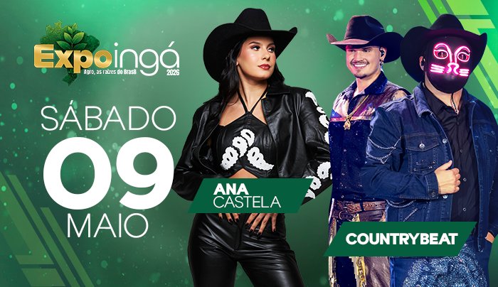 Image for the event: 09/05 • ANA CASTELA + COUNTRYBEAT | EXPOINGÁ 2026