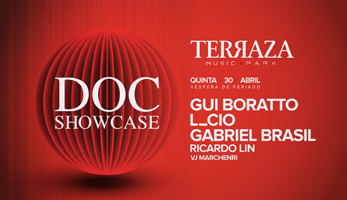 Capa do evento: Terraza Music Park | DOC Showcase | Gui Boratto + L_cio + Gabriel Brasil Live