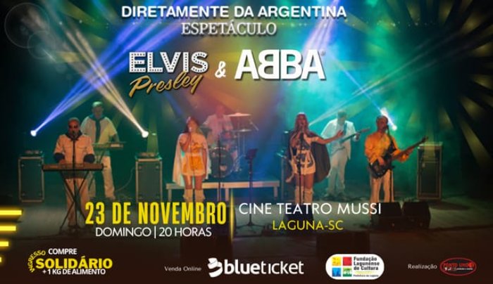 Espetáculo Abba & Elvis em Laguna