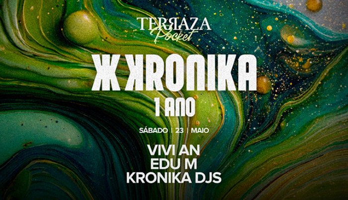 Capa do evento: Terraza Pocket | Ж Kronika 1 ano
