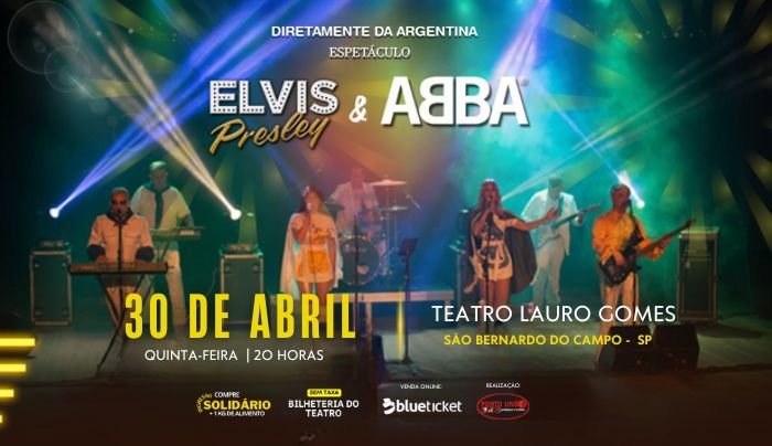 Espetáculo Abba & Elvis em São Bernardo do Campo