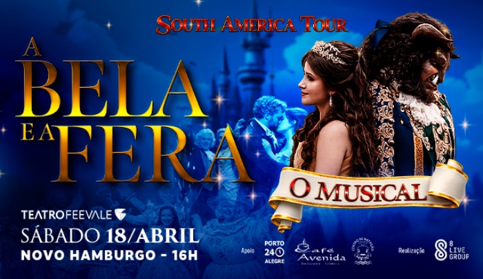 A Bela e  a Fera o Musical em Novo Hamburgo