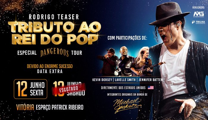 Rodrigo Teaser - Tributo ao Rei do Pop em Vitória - Rodrigo Teaser